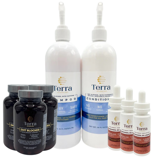 3-Month Shampoo, Conditioner & Minoxidil Serum Bundle